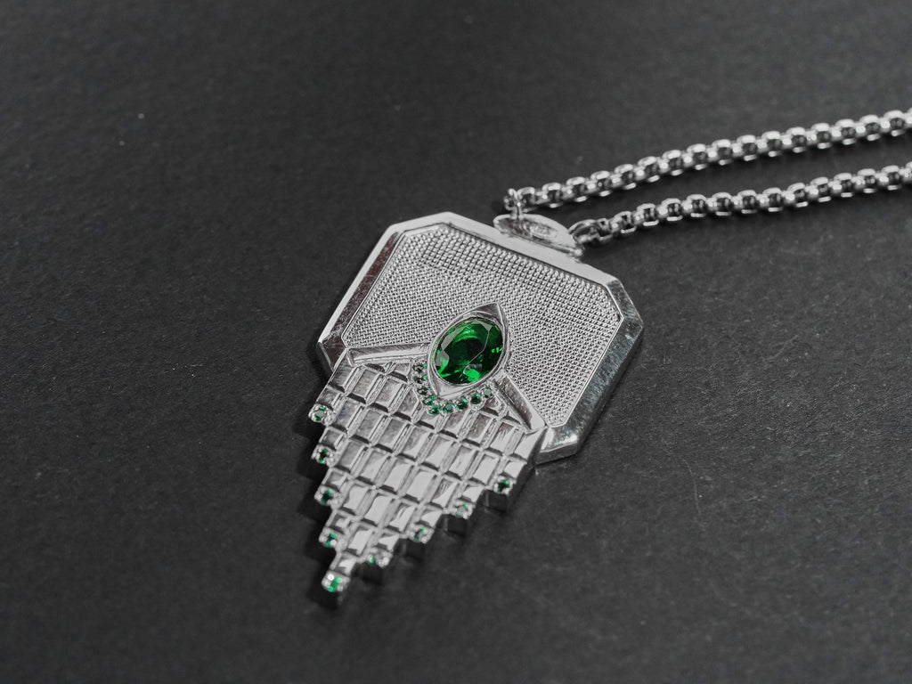 Baldur's Gate 3 Amulet of Silvanus Necklace - 950 Silver