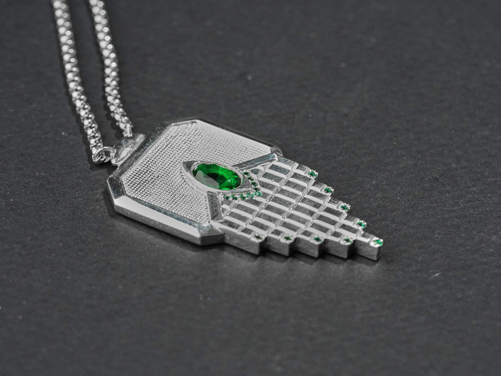 Baldur's Gate 3 Amulet of Silvanus Necklace - 950 Silver