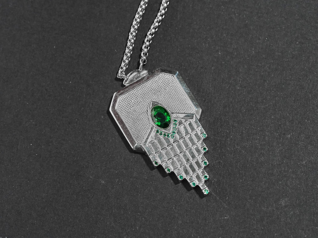 Baldur's Gate 3 Amulet of Silvanus Necklace - 950 Silver