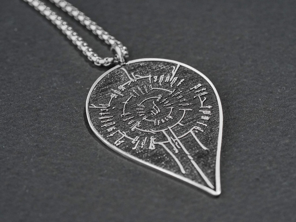 Baldur's Gate 3 Astarion Scar Tattoo Necklace - 950 Silver