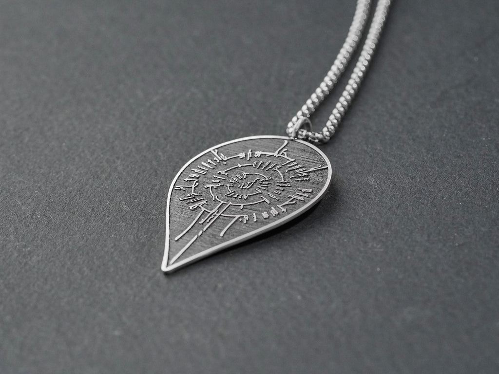 Baldur's Gate 3 Astarion Scar Tattoo Necklace - 950 Silver