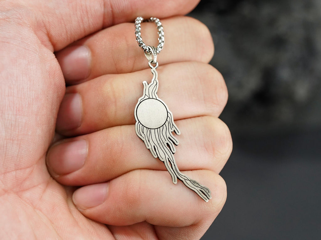 Baldur's Gate 3 Gale's Tattoo Pendant Necklace - 950 Silver