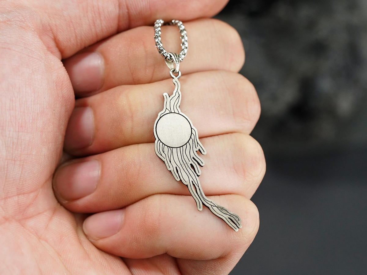 Baldur's Gate 3 Gale's Tattoo Pendant Necklace - 950 Silver