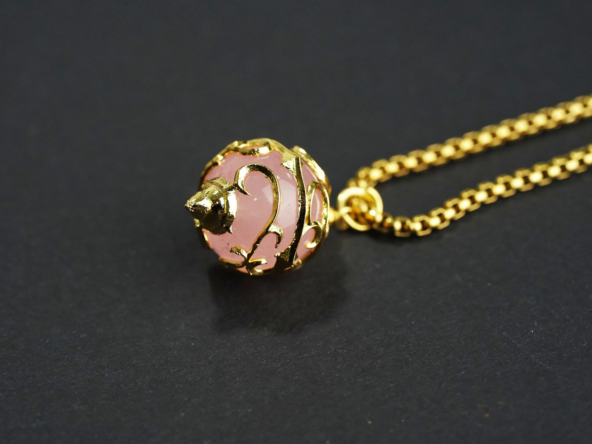 Palworld Legendary Pal Sphere Necklace - Pink (14K Gold Plated)