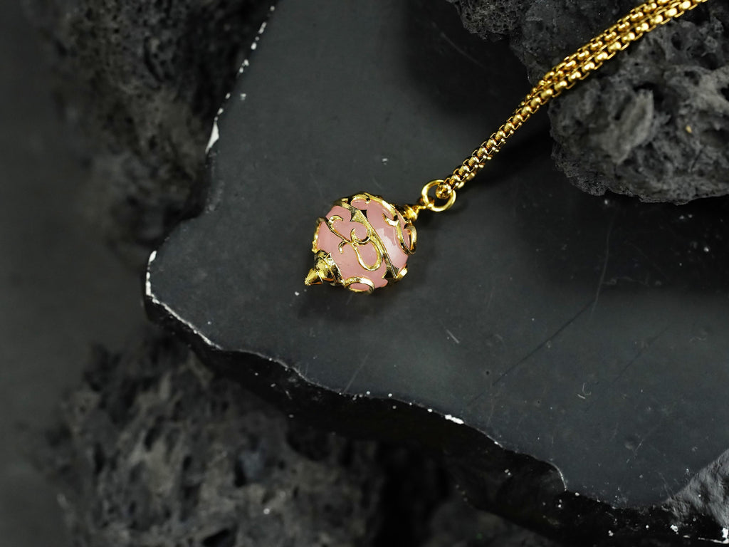 Palworld Legendary Pal Sphere Necklace - Pink (14K Gold Plated)