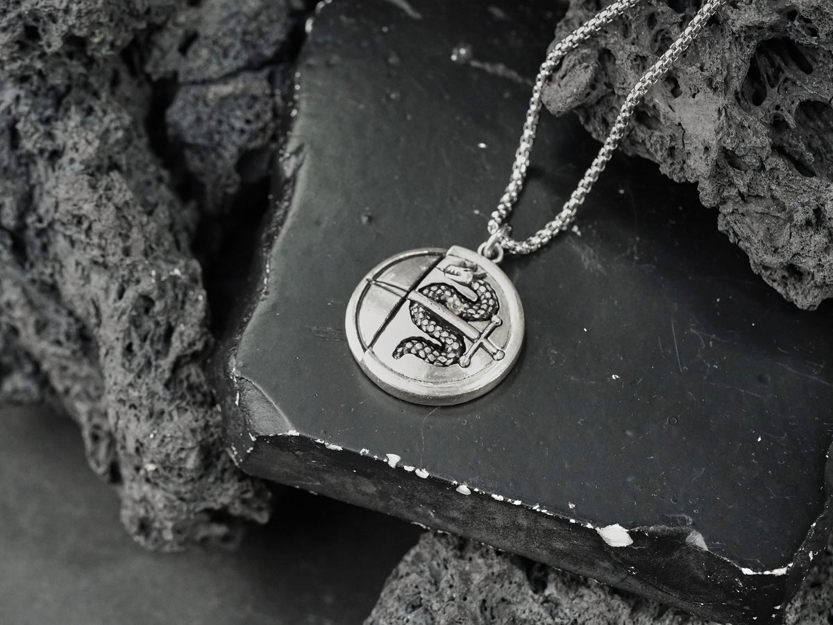 Metaphor: ReFantazio Heismay Badge Necklace - 950 Silver