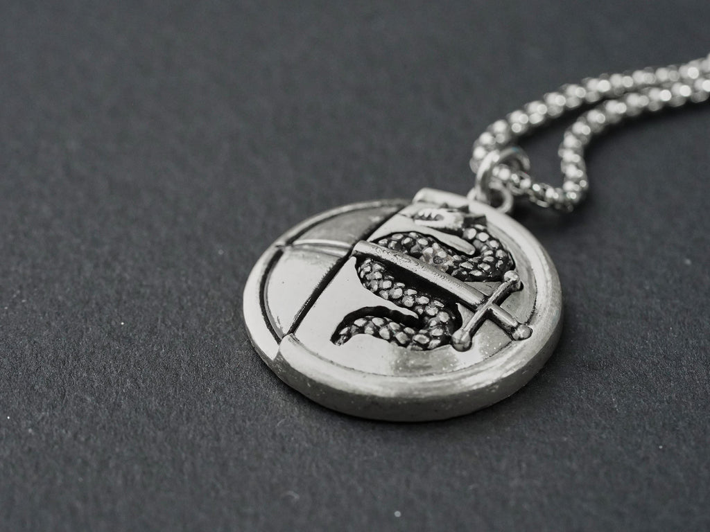 Metaphor: ReFantazio Heismay Badge Necklace - 950 Silver