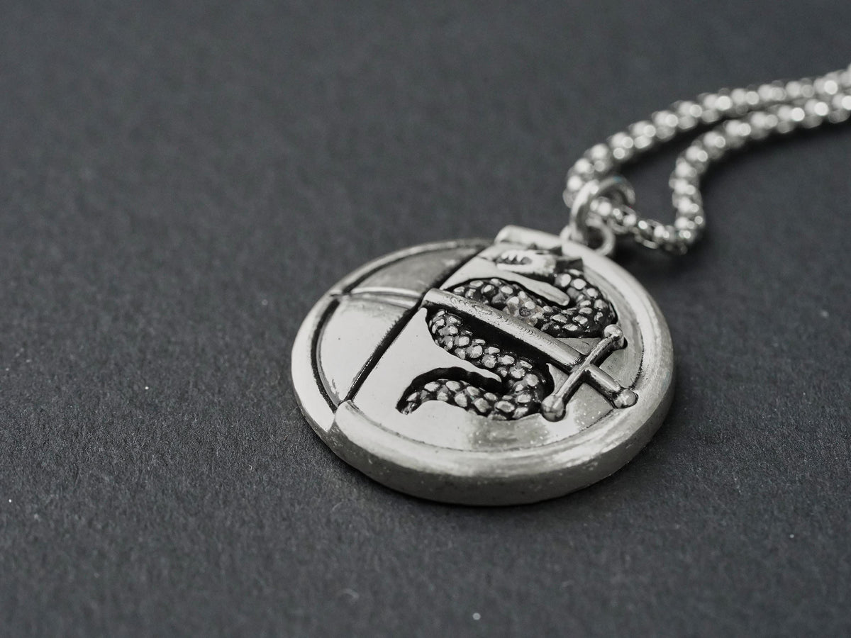 Metaphor: ReFantazio Heismay Badge Necklace - 950 Silver
