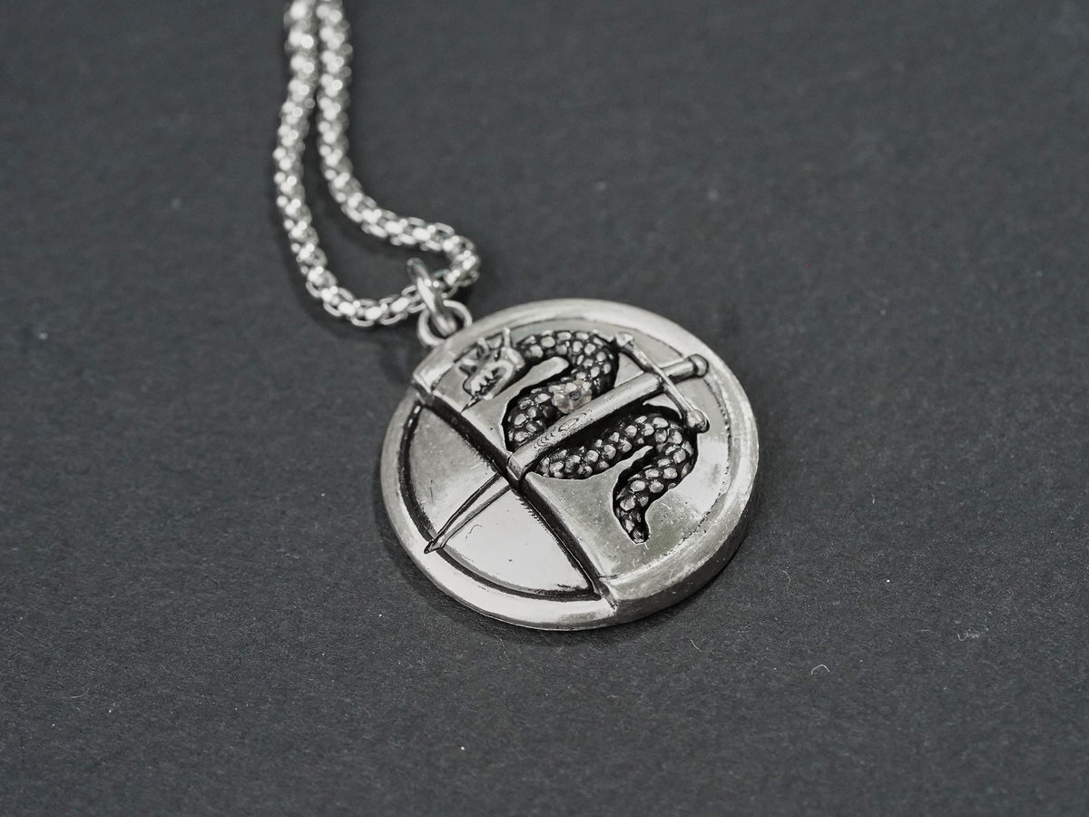 Metaphor: ReFantazio Heismay Badge Necklace - 950 Silver