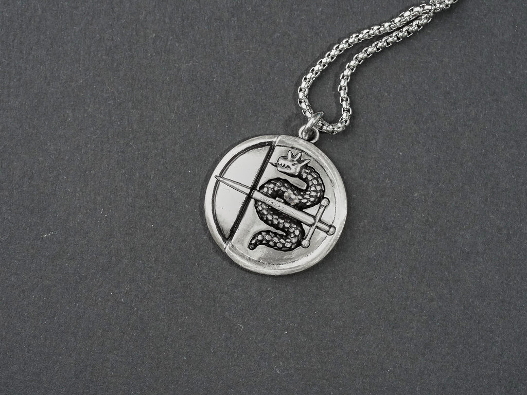 Metaphor: ReFantazio Heismay Badge Necklace - 950 Silver