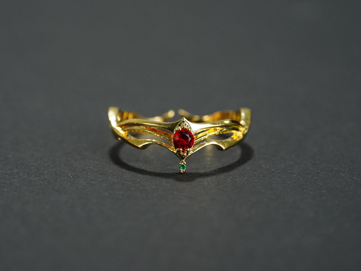 Final Fantasy VII Rebirth Circlet Ring - 14K Gold Plated
