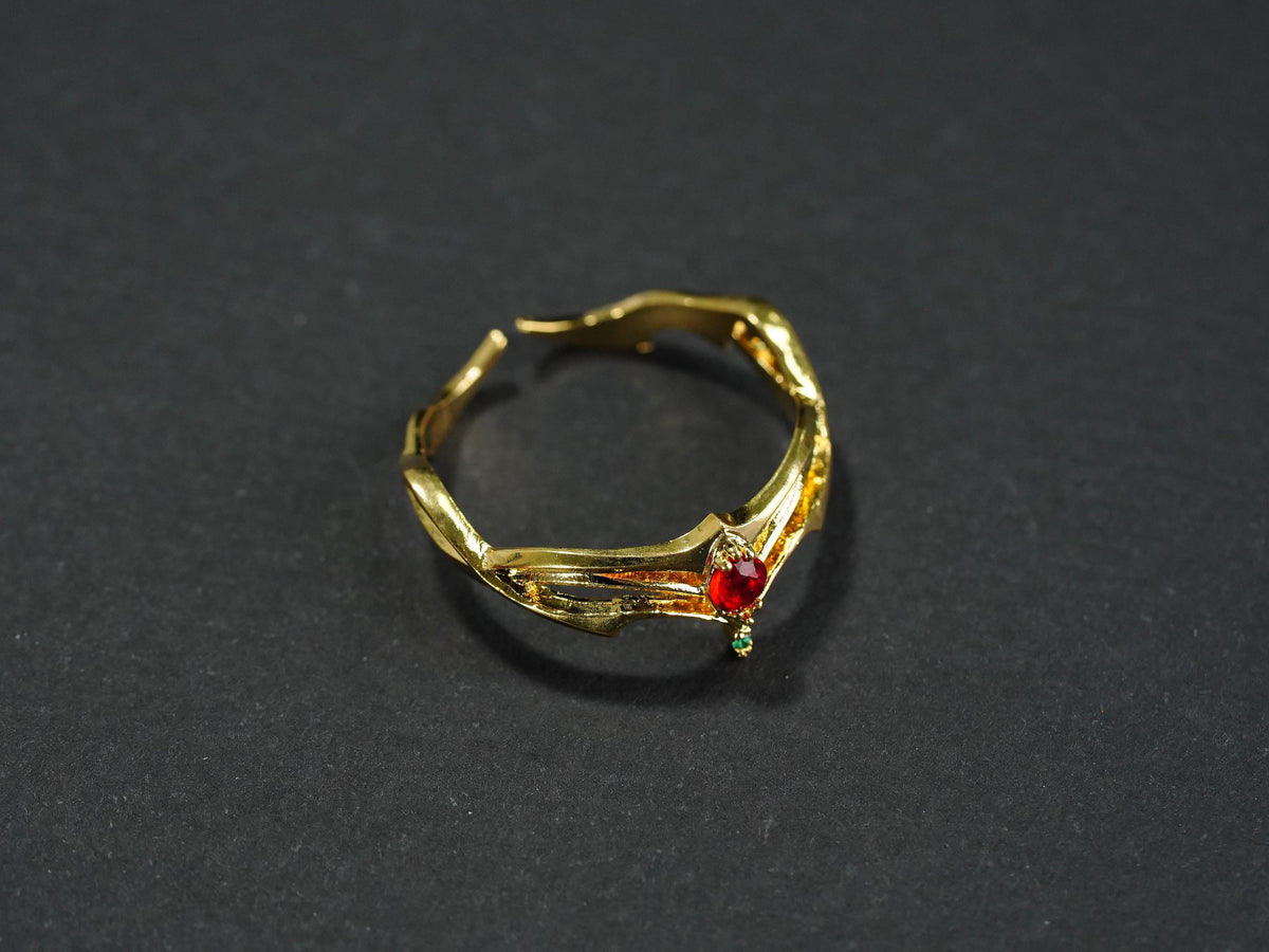 Final Fantasy VII Rebirth Circlet Ring - 14K Gold Plated