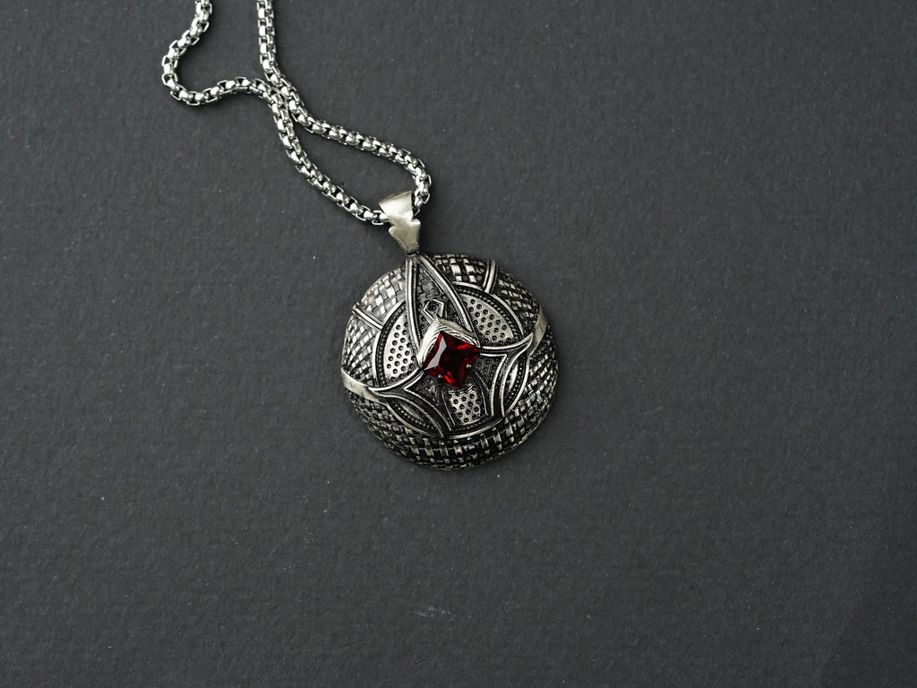 Baldur's Gate 3 Karlach's Heart Pendant Necklace - 950 Silver