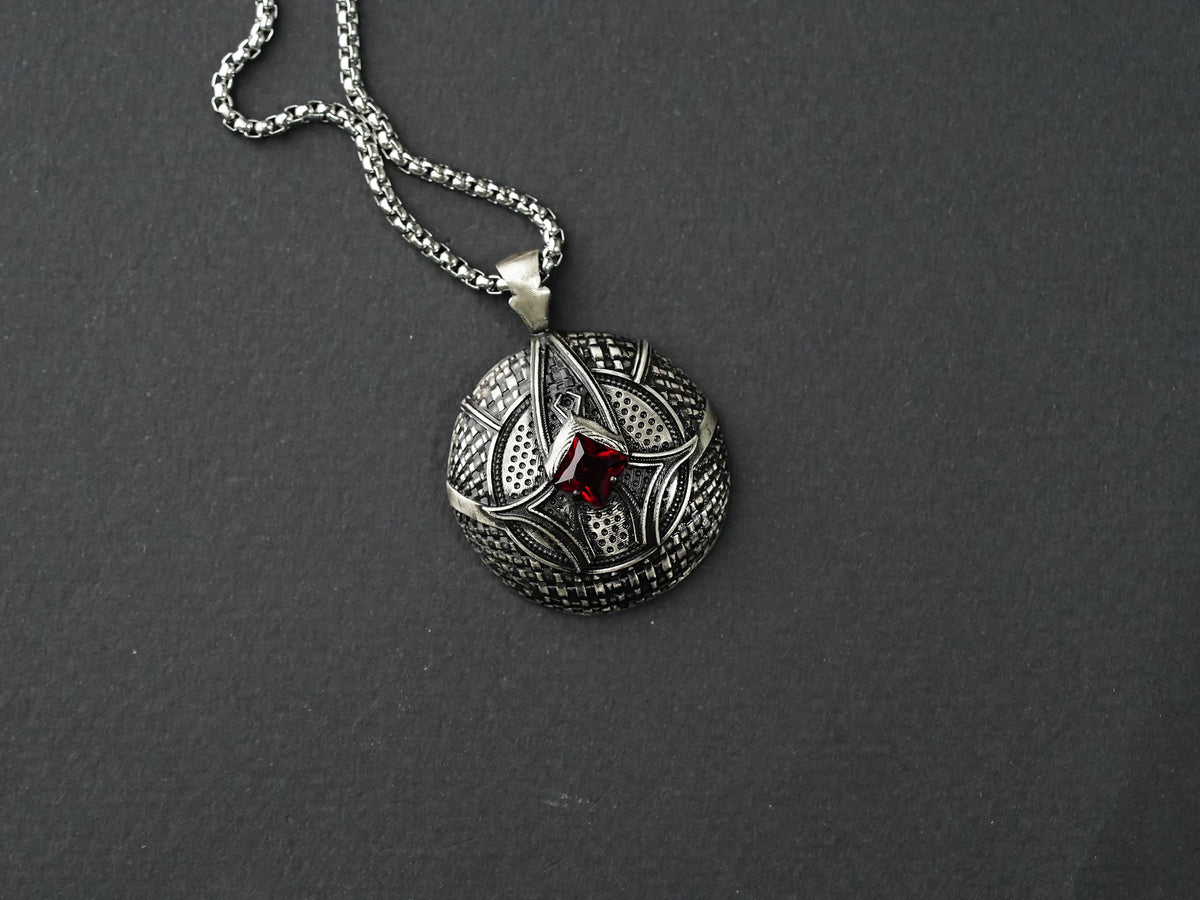 Baldur's Gate 3 Karlach's Heart Pendant Necklace - 950 Silver