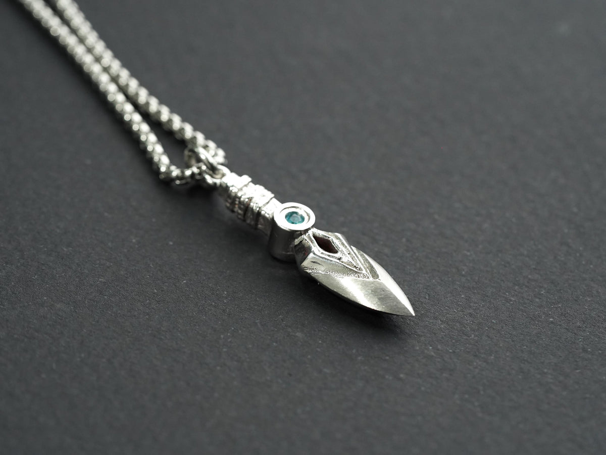 Valorant Jett Kunai Knife Necklace - 950 Silver