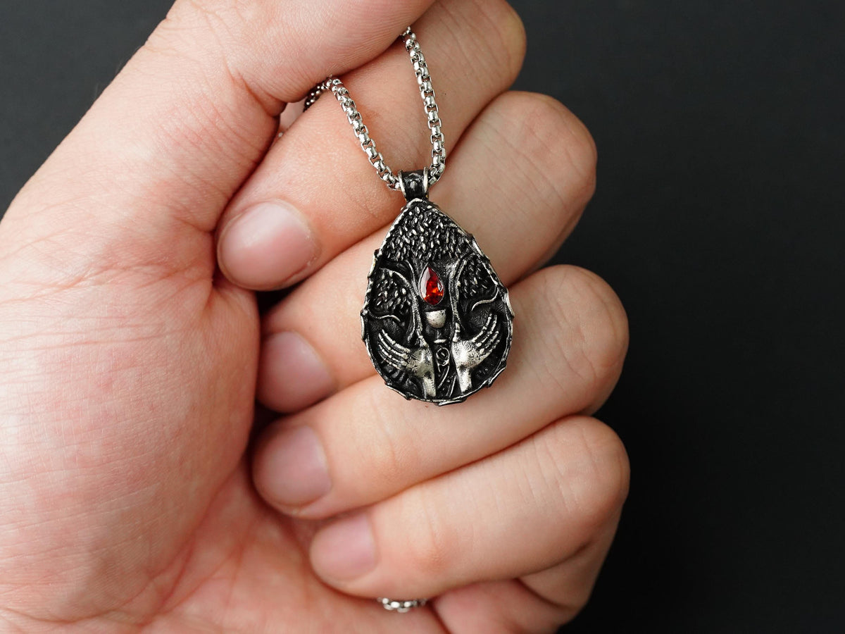 Elden Ring Blessed Dew Talisman Necklace - 950 Silver