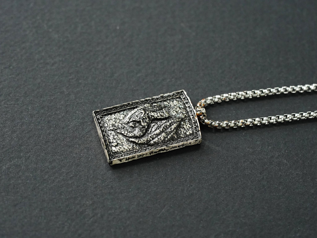 Elden Ring Dragoncrest Greatshield Talisman Necklace - 950 Silver