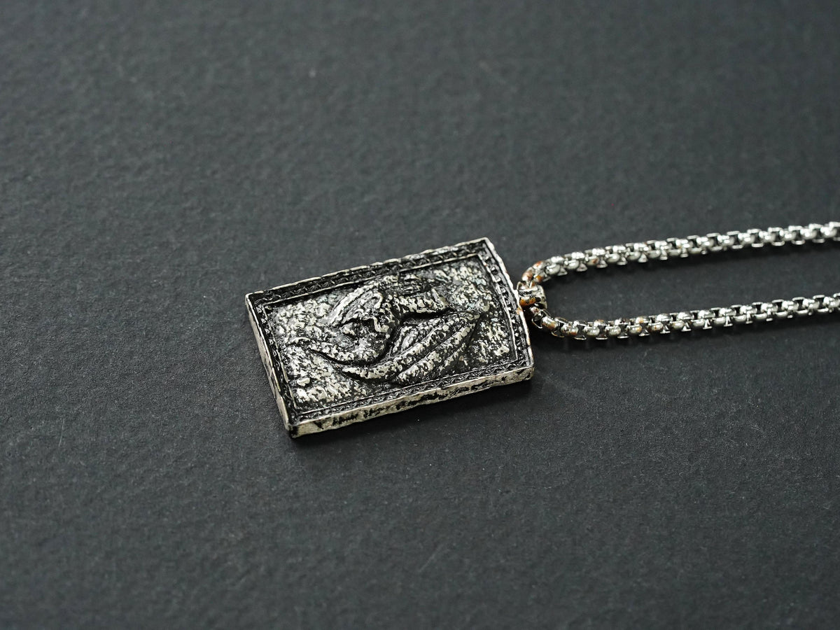 Elden Ring Dragoncrest Greatshield Talisman Necklace - 950 Silver