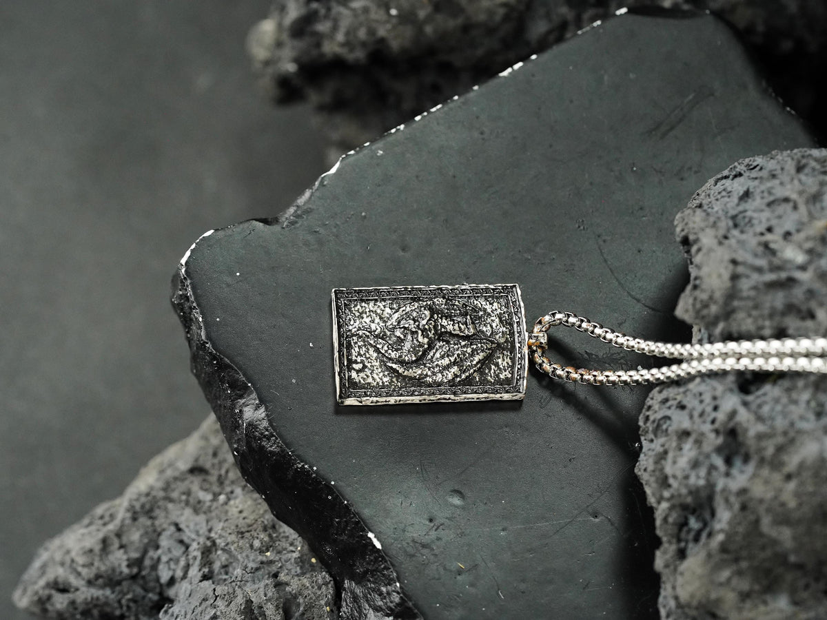 Elden Ring Dragoncrest Greatshield Talisman Necklace - 950 Silver