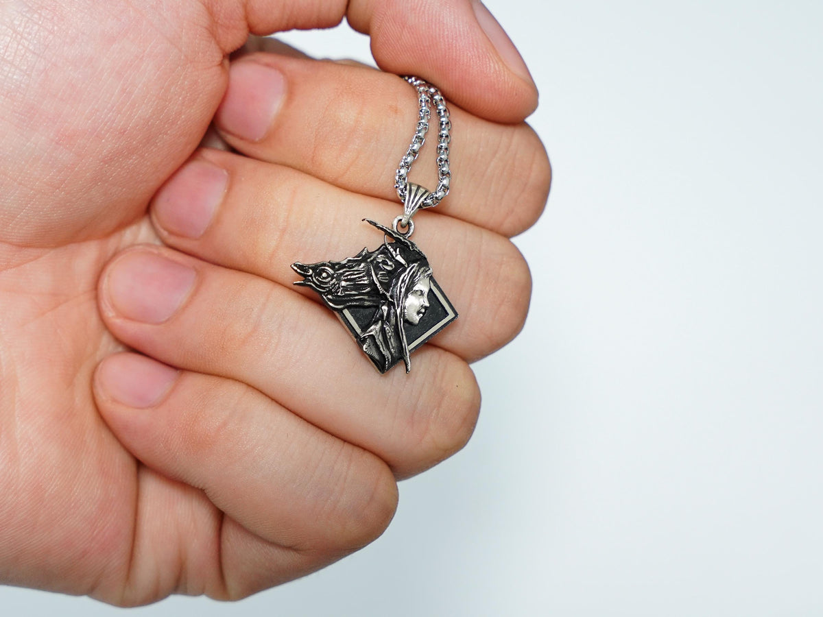 Final Fantasy XVI Eikon Shiva Dominant Necklace - 950 Silver