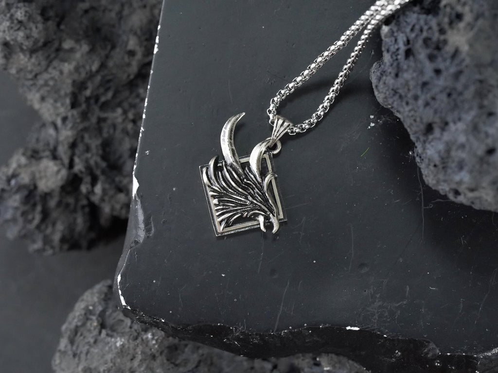 Final Fantasy XVI Eikon Phoenix Dominant Necklace - 950 Silver