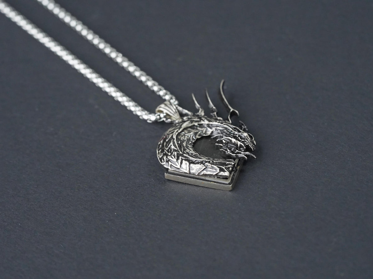 Final Fantasy XVI Eikon Bahamut Dominant Necklace - 950 Silver