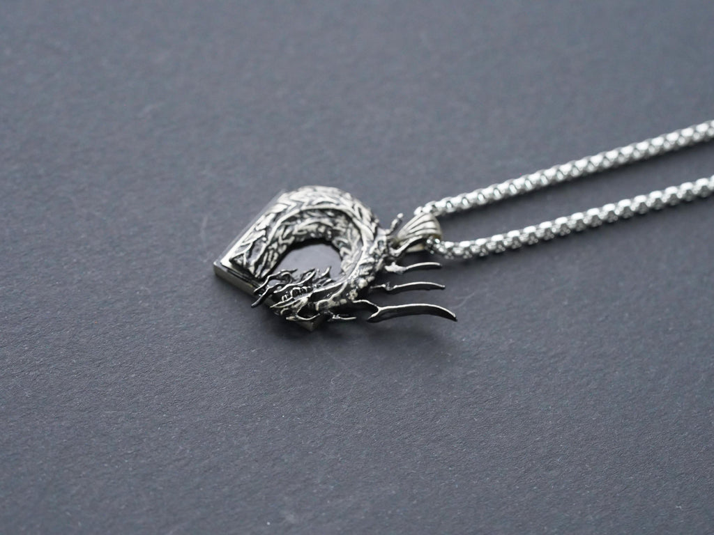 Final Fantasy XVI Eikon Bahamut Dominant Necklace - 950 Silver