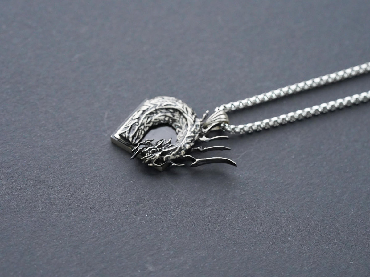Final Fantasy XVI Eikon Bahamut Dominant Necklace - 950 Silver