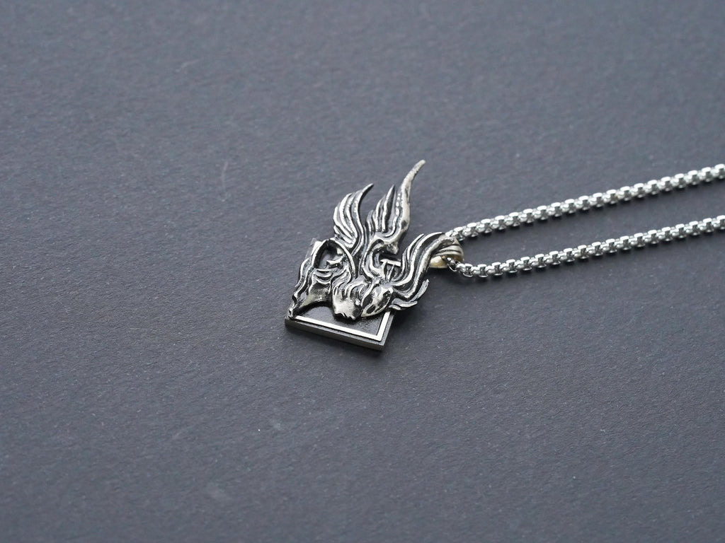 Final Fantasy XVI Eikon Garuda Dominant Necklace - 950 Silver