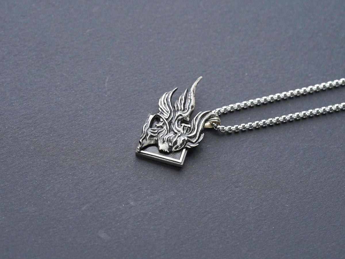 Final Fantasy XVI Eikon Garuda Dominant Necklace - 950 Silver