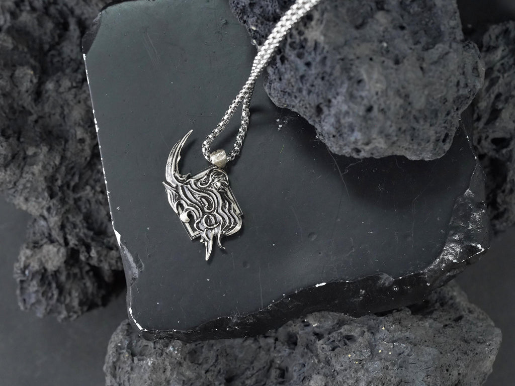 Final Fantasy XVI Eikon Ramuh Dominant Necklace - 950 Silver