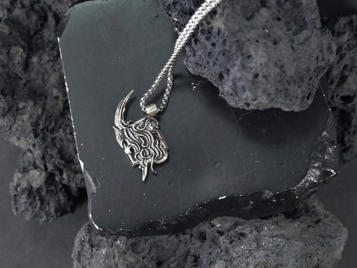 Final Fantasy XVI Eikon Ramuh Dominant Necklace - 950 Silver