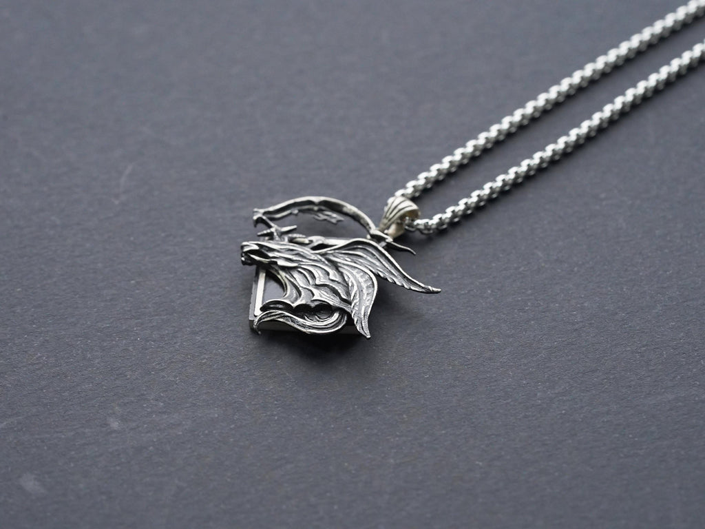 Final Fantasy XVI Eikon Ultima Risen Necklace - 950 Silver