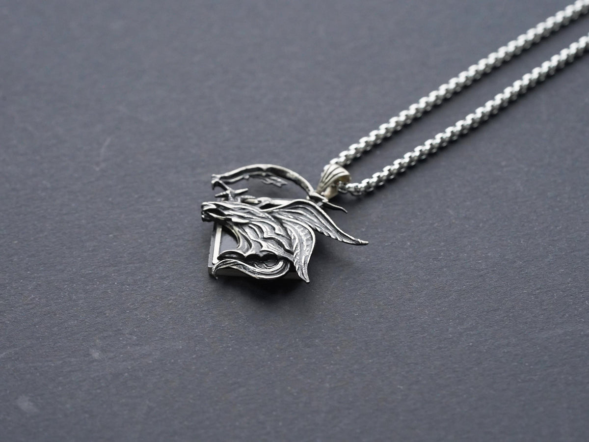 Final Fantasy XVI Eikon Ultima Risen Necklace - 950 Silver