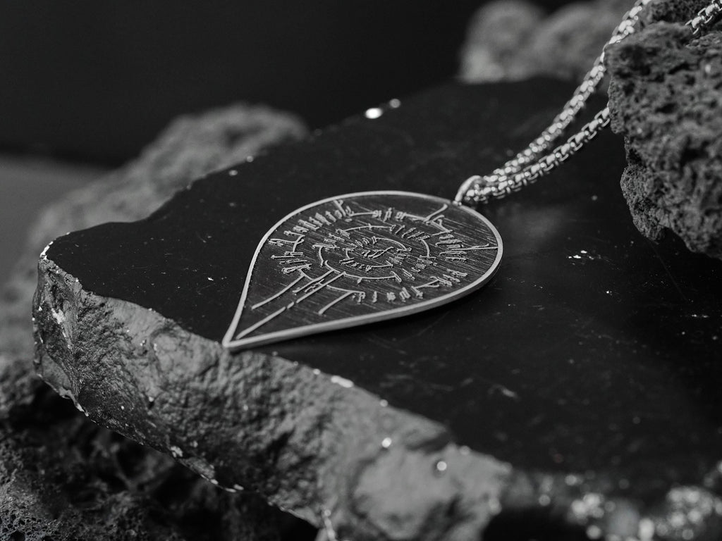Baldur's Gate 3 Astarion Scar Tattoo Necklace - 950 Silver
