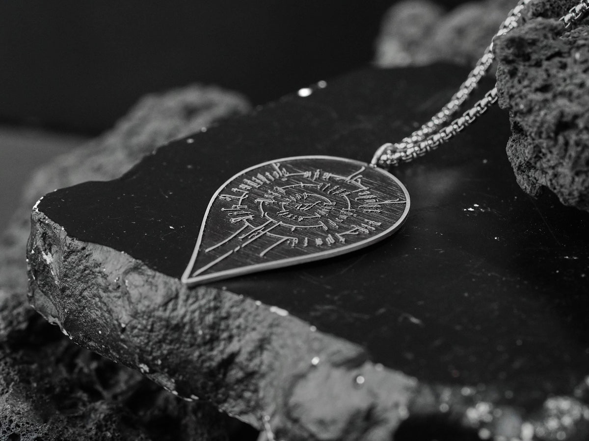Baldur's Gate 3 Astarion Scar Tattoo Necklace - 950 Silver