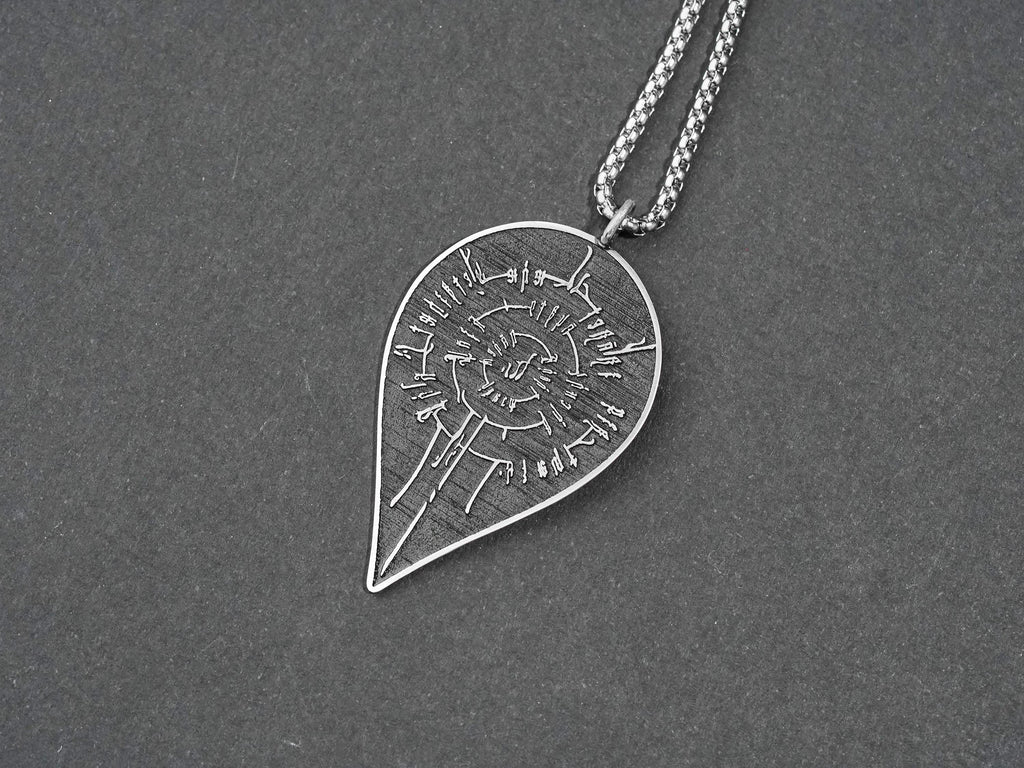 Baldur's Gate 3 Astarion Scar Tattoo Necklace - 950 Silver