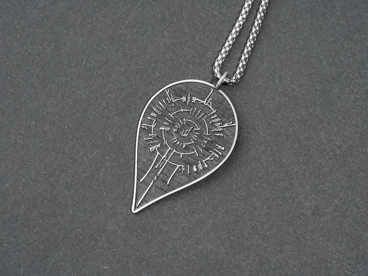 Baldur's Gate 3 Astarion Scar Tattoo Necklace - 950 Silver
