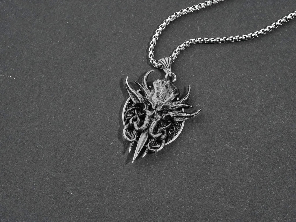 Baldur's Gate 3 Mind Flayer Tadpole Necklace - 950 Silver