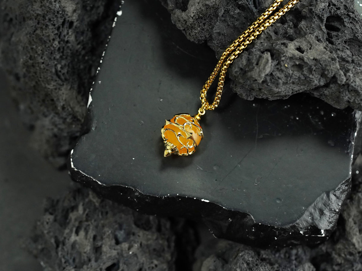 Palworld Legendary Pal Sphere Necklace - Yellow (14K Gold Plated)