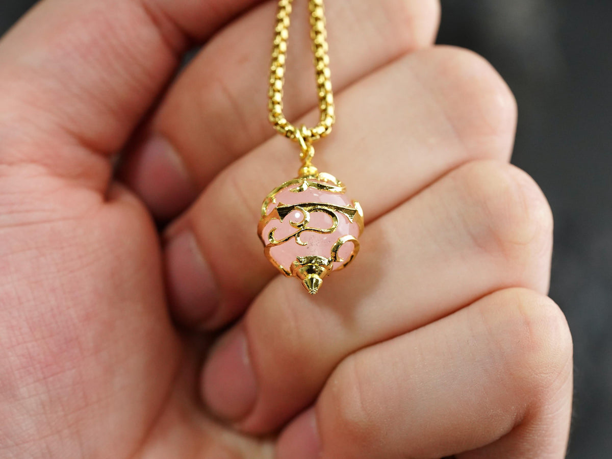 Palworld Legendary Pal Sphere Necklace - Pink (14K Gold Plated)