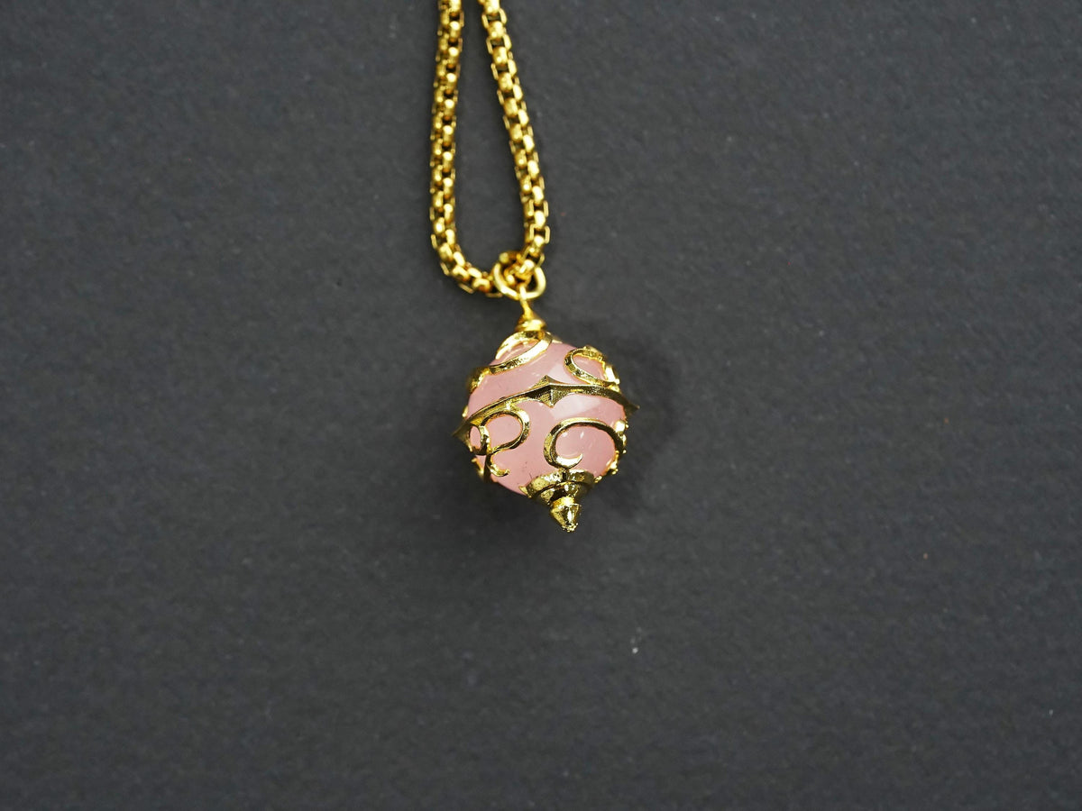 Palworld Legendary Pal Sphere Necklace - Pink (14K Gold Plated)