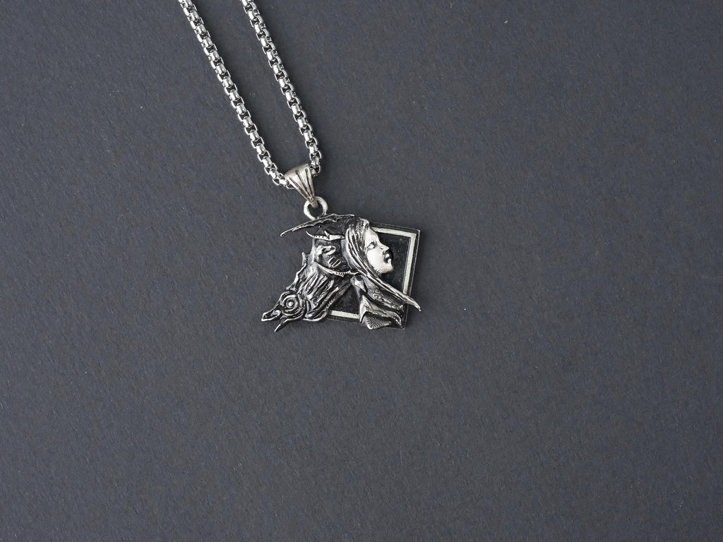 Final Fantasy XVI Eikon Shiva Dominant Necklace - 950 Silver