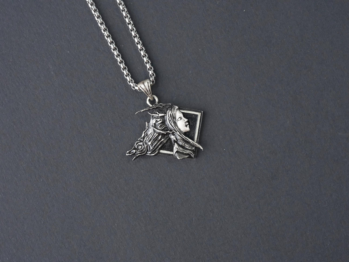 Final Fantasy XVI Eikon Shiva Dominant Necklace - 950 Silver
