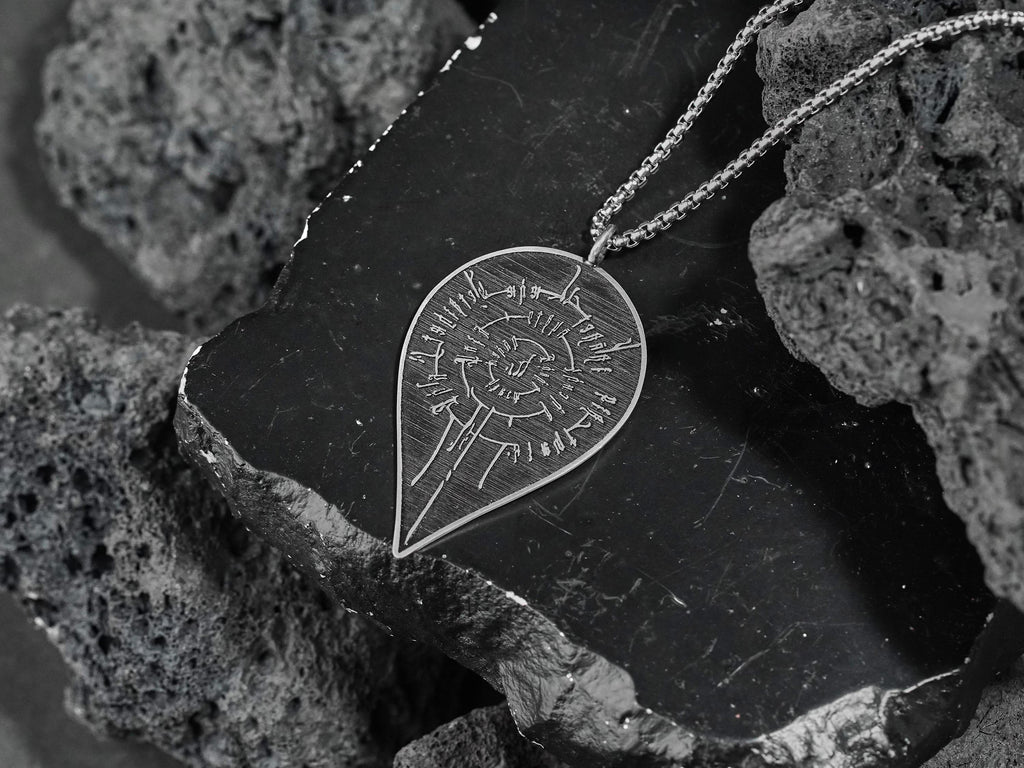 Baldur's Gate 3 Astarion Scar Tattoo Necklace - 950 Silver