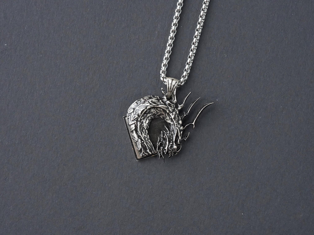 Final Fantasy XVI Eikon Bahamut Dominant Necklace - 950 Silver