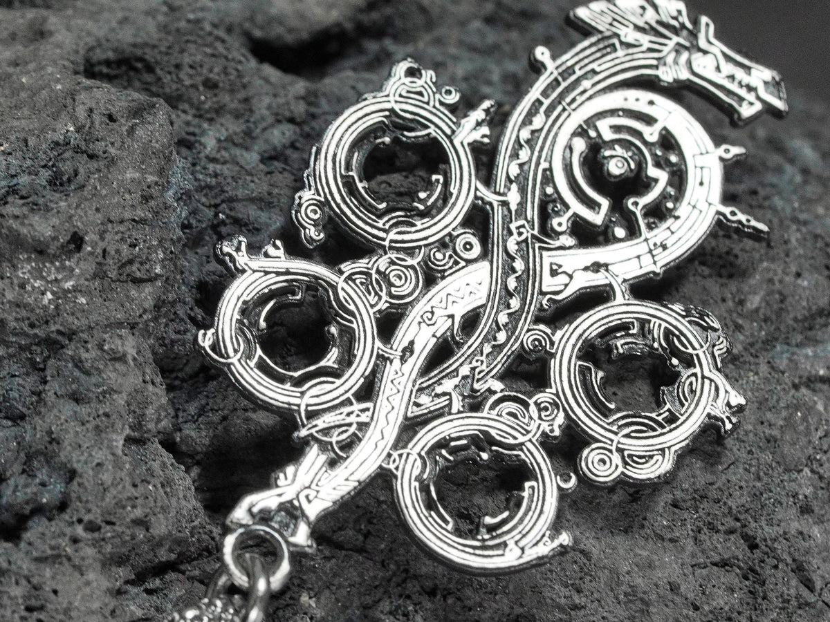Monster Hunter Wilds Logo Necklace - 950 Silver