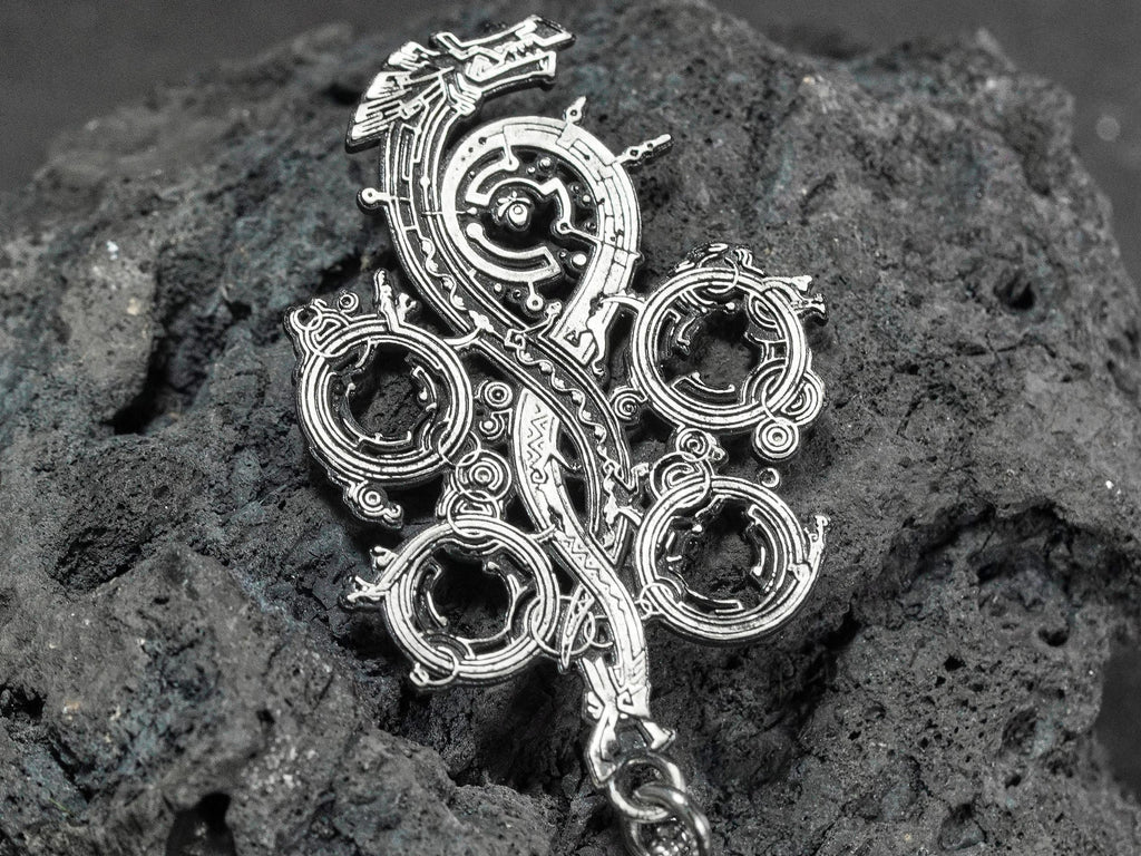 Monster Hunter Wilds Logo Necklace - 950 Silver