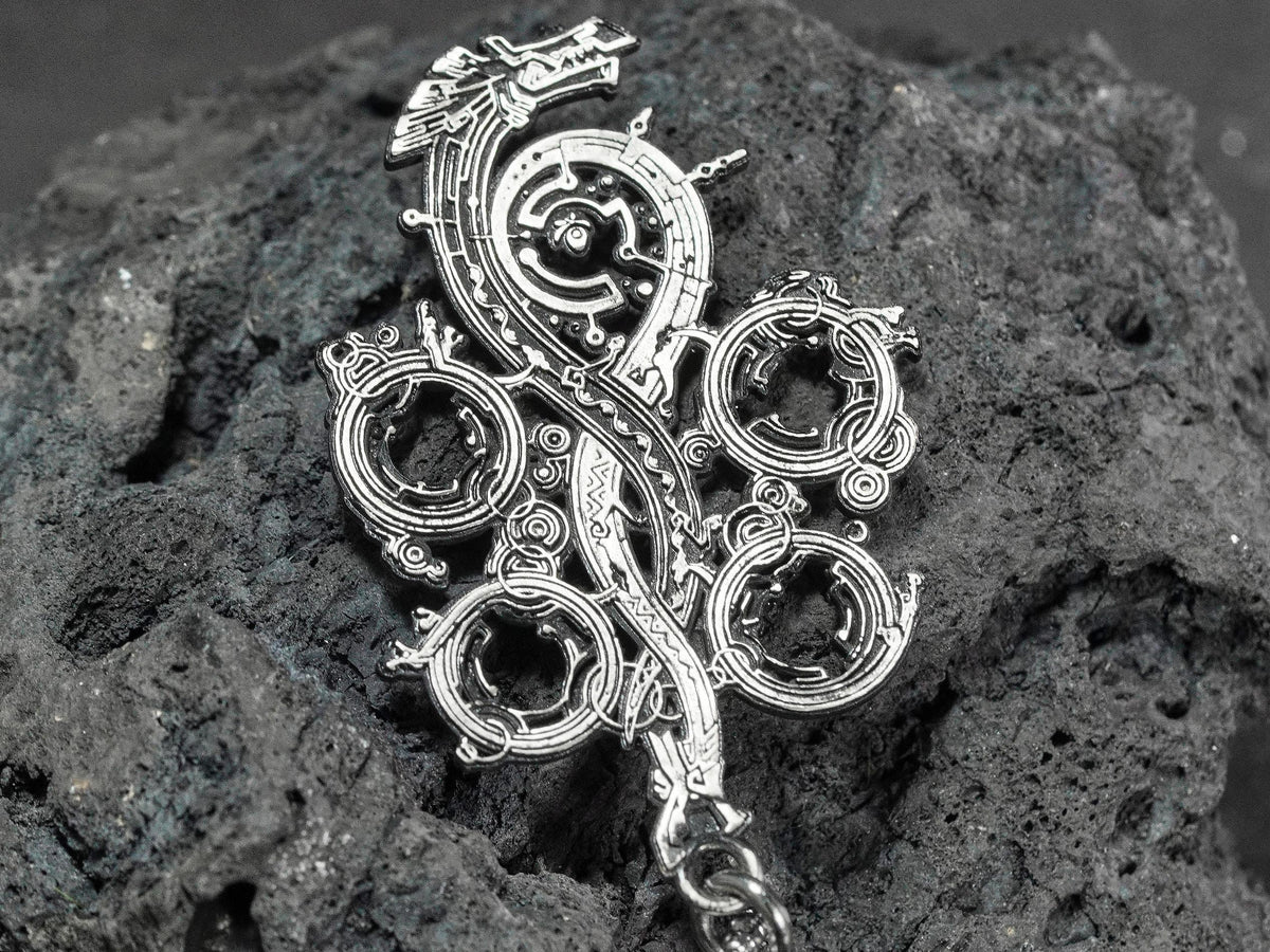 Monster Hunter Wilds Logo Necklace - 950 Silver
