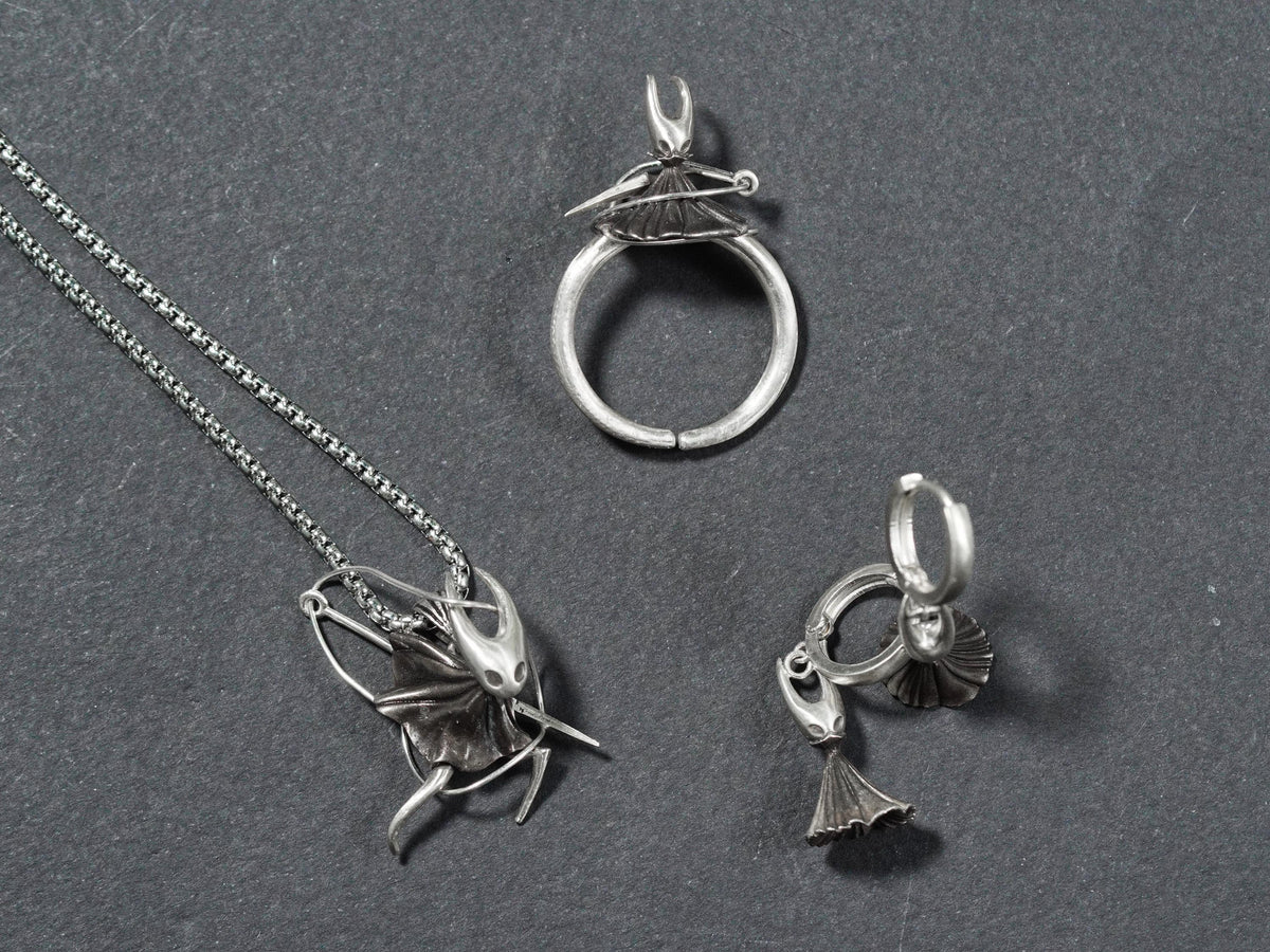 Hollow Knight Silk Song Hornet Inspired Earrings - 950 Silver